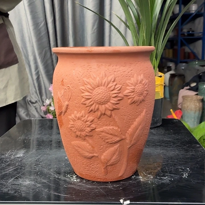 19×24 -粗陶花盆有孔-买买买