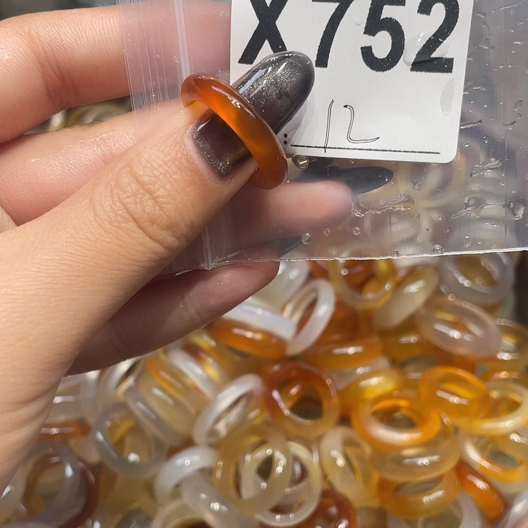 玛瑙/玉髓未镶嵌戒指752