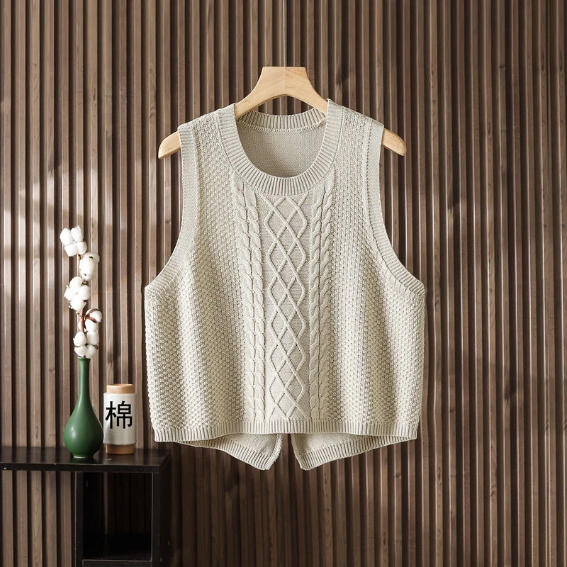 春款圆领贴休闲网红套头宽松无袖韩版百搭