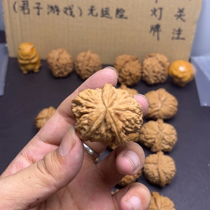 空***白菩提籽类两棱挂角有洞