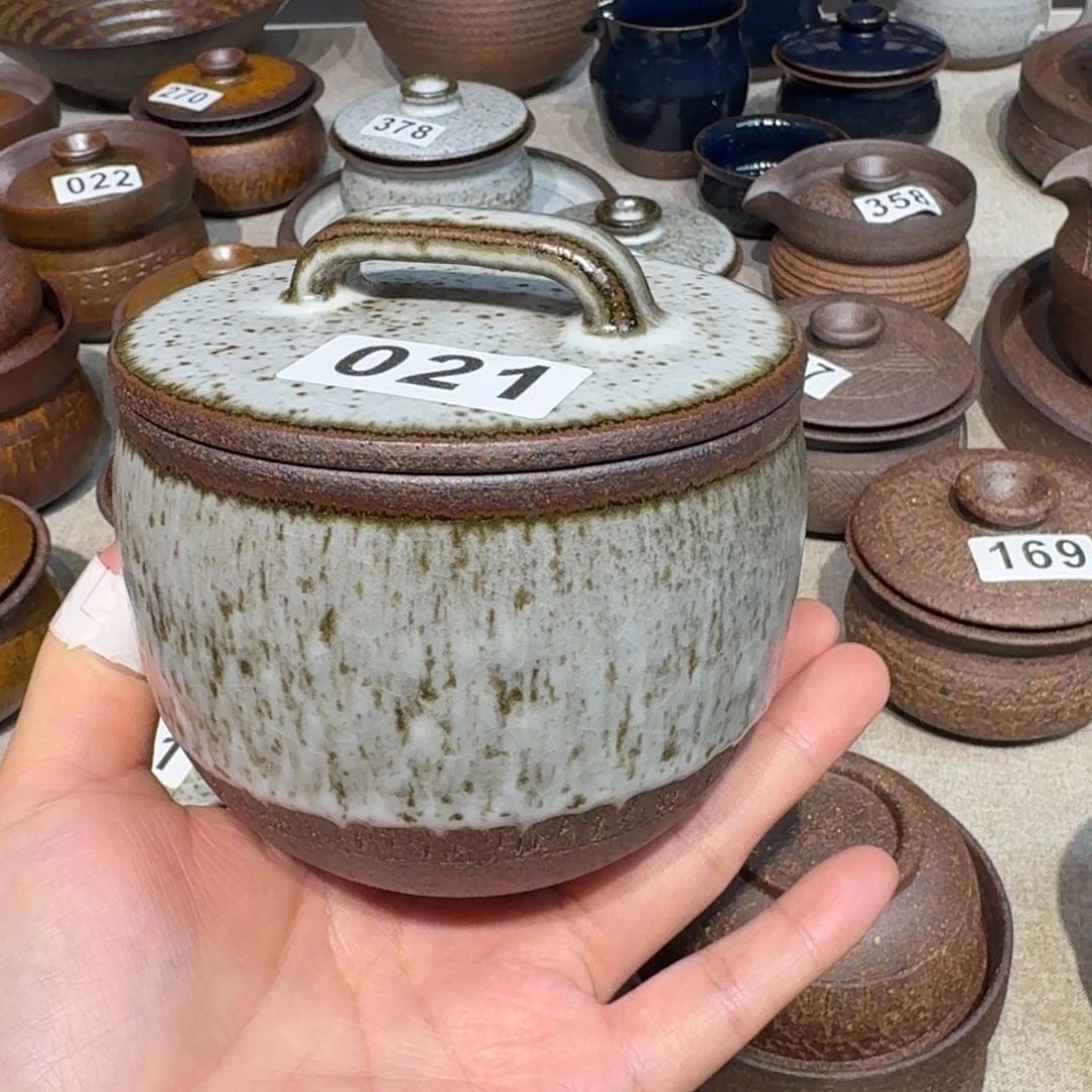 陶粗瓷茶具素色盖碗