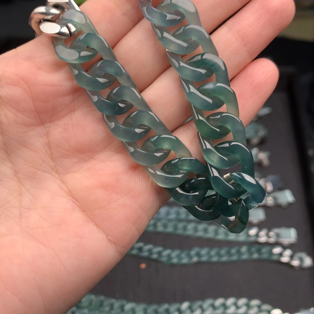 一***风定制翡翠未镶嵌翡翠手链100002