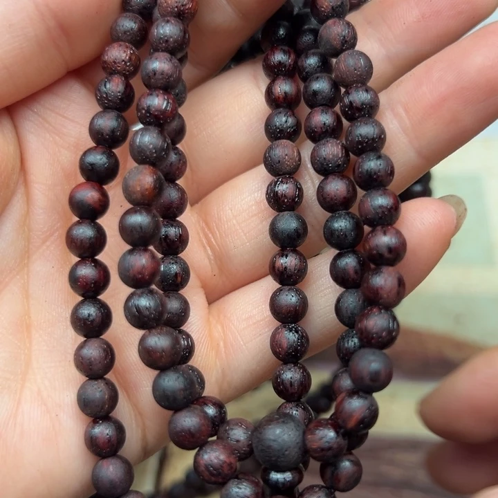 藤类降真香06-108圆珠红黑油结晶