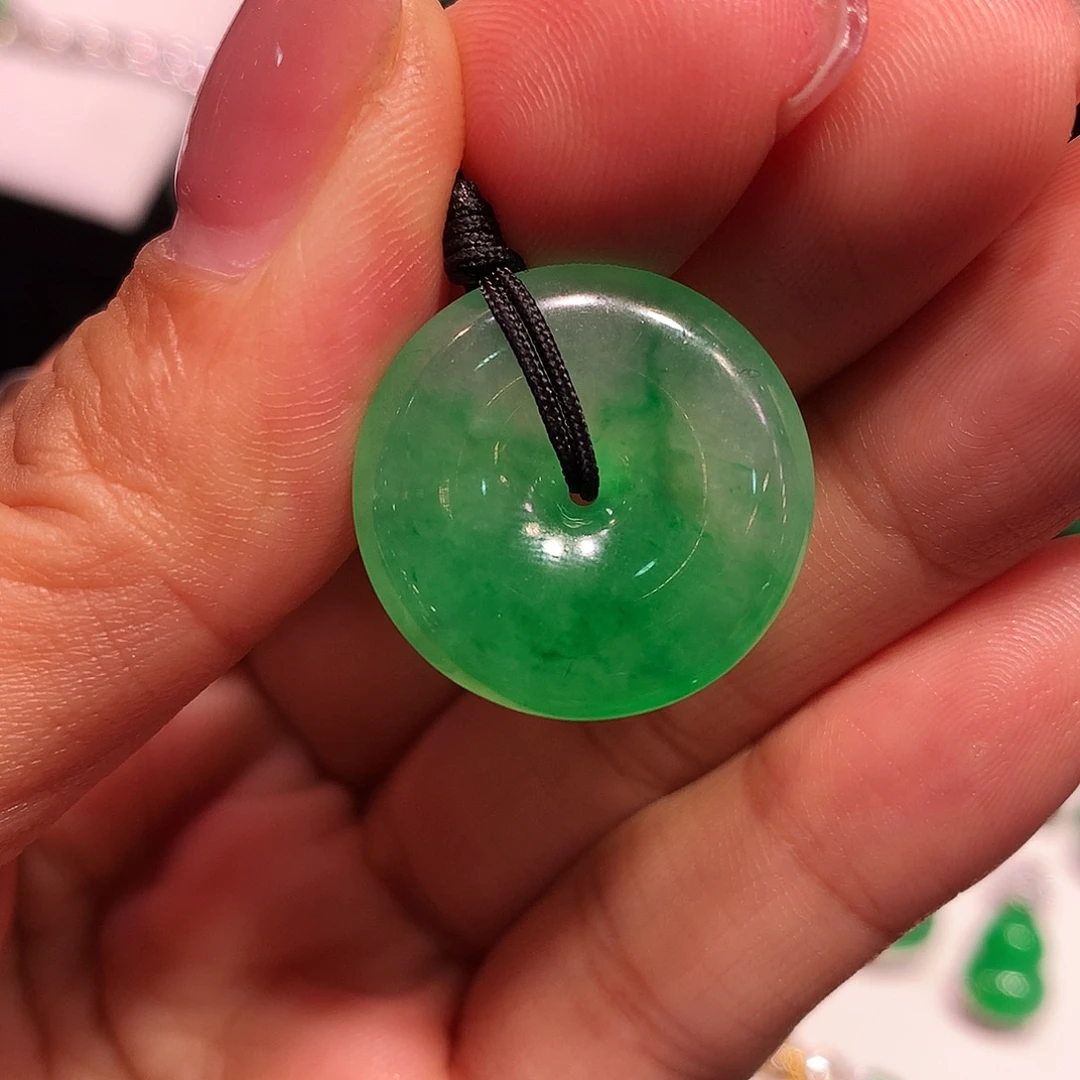 翡翠未镶嵌颈饰缅甸翡翠平安扣未镶嵌