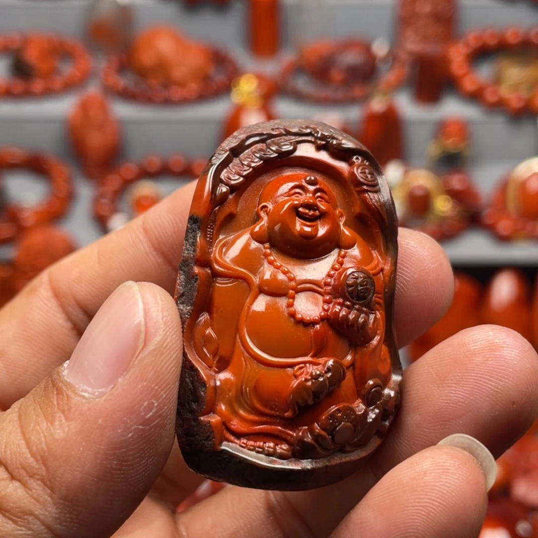 南红玛瑙未镶嵌珠宝奇石吊坠