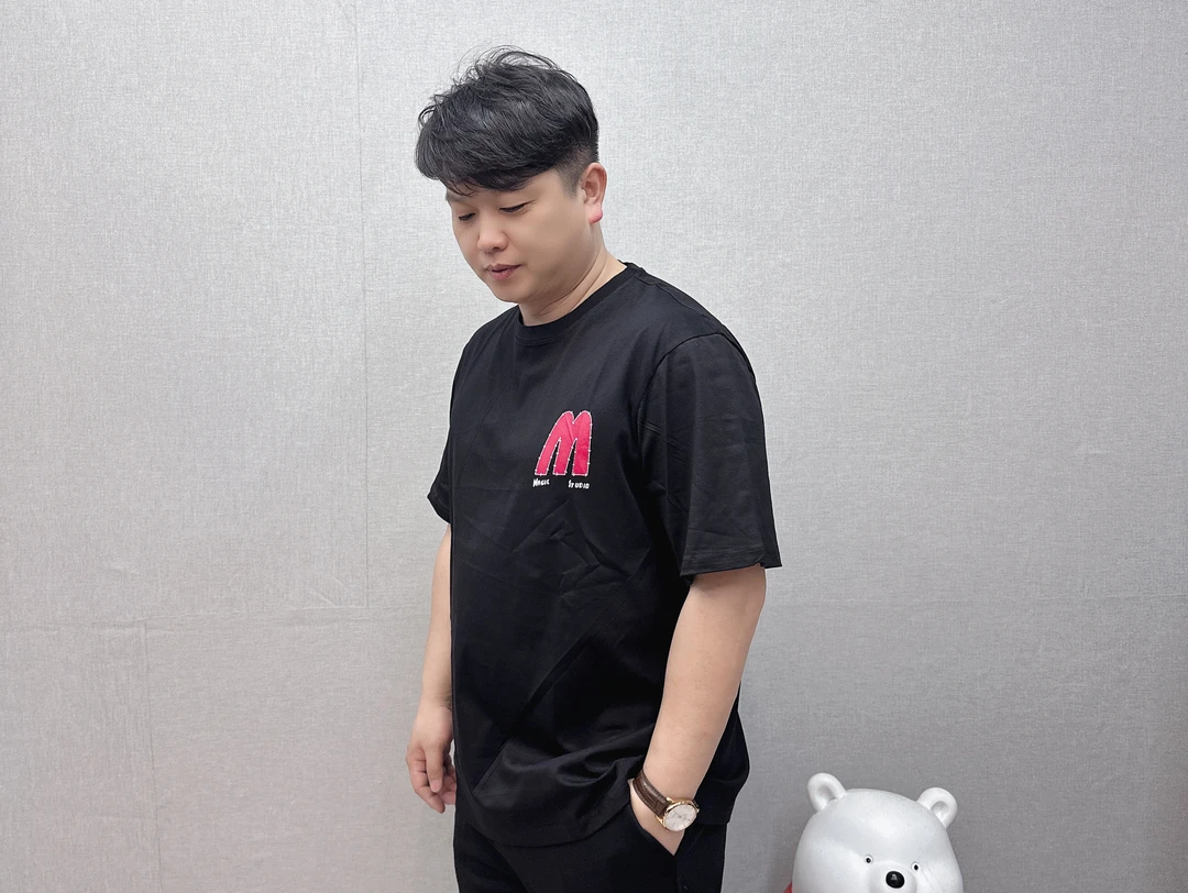 【高街潮牌】M350时尚休闲棉宽松质加大加肥净版半袖圆领百搭透气