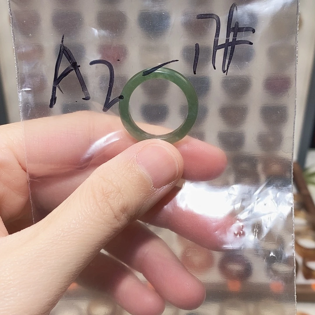玛瑙/玉髓未镶嵌戒指港17码岫玉不退换福利款