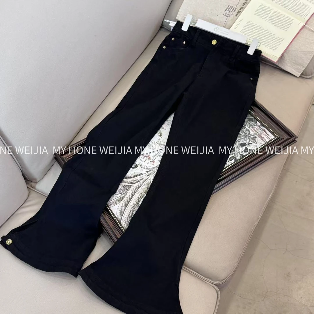 【WJ】春款  玉 55107-1 马蹄牛仔裤（32-40）