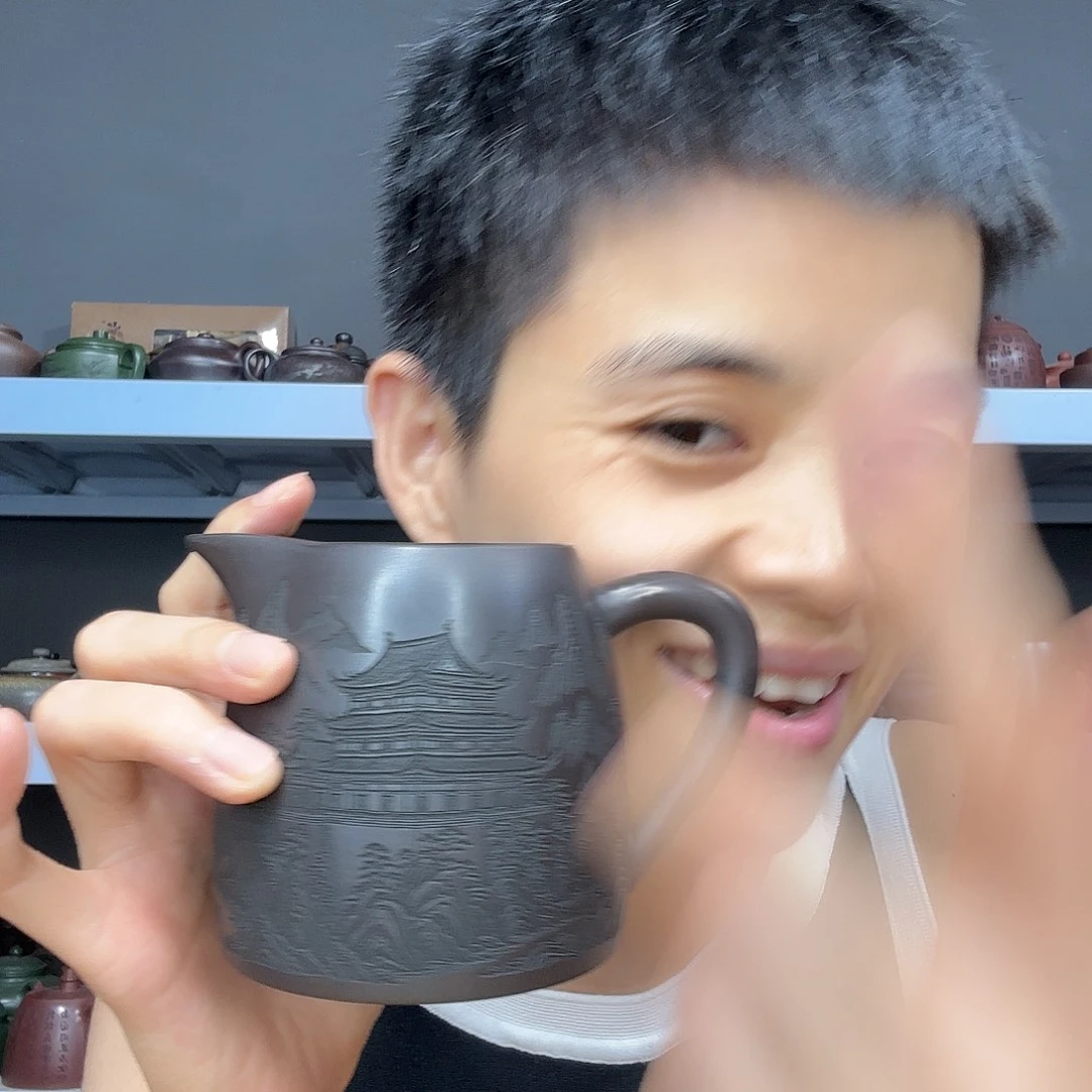 茶壶底槽青民间手艺人全手工制作