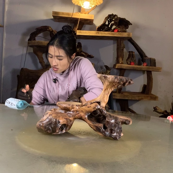 A***B天然的云南紫柚木会黄水