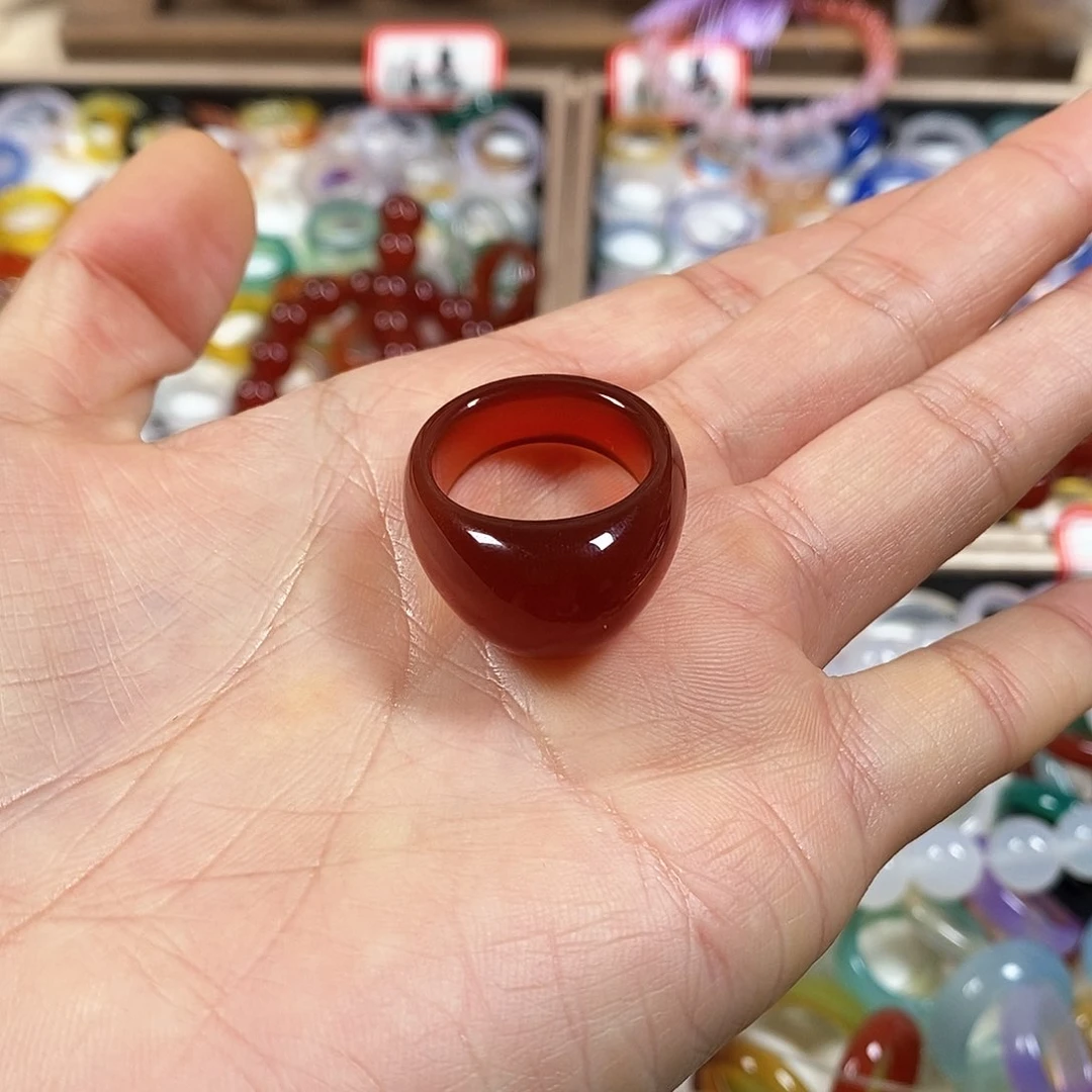 玛瑙/玉髓戒指未镶嵌燕