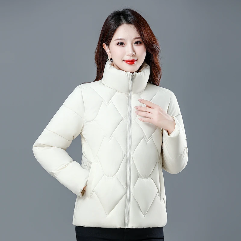 冬季时尚新款棉衣女短款韩版立领加厚保暖百搭小个子棉服外套棉袄