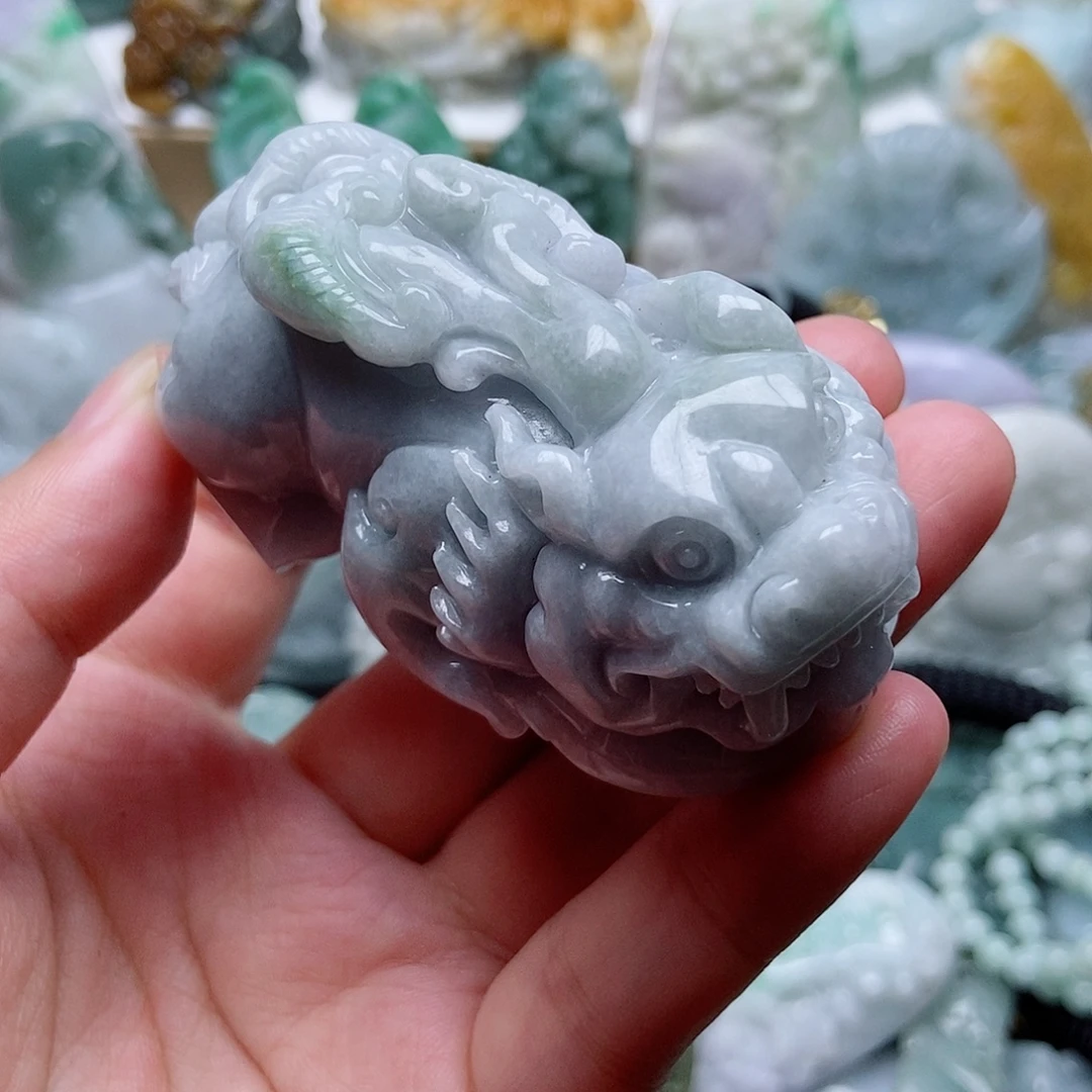 翡翠未镶嵌吊坠(不含链)1