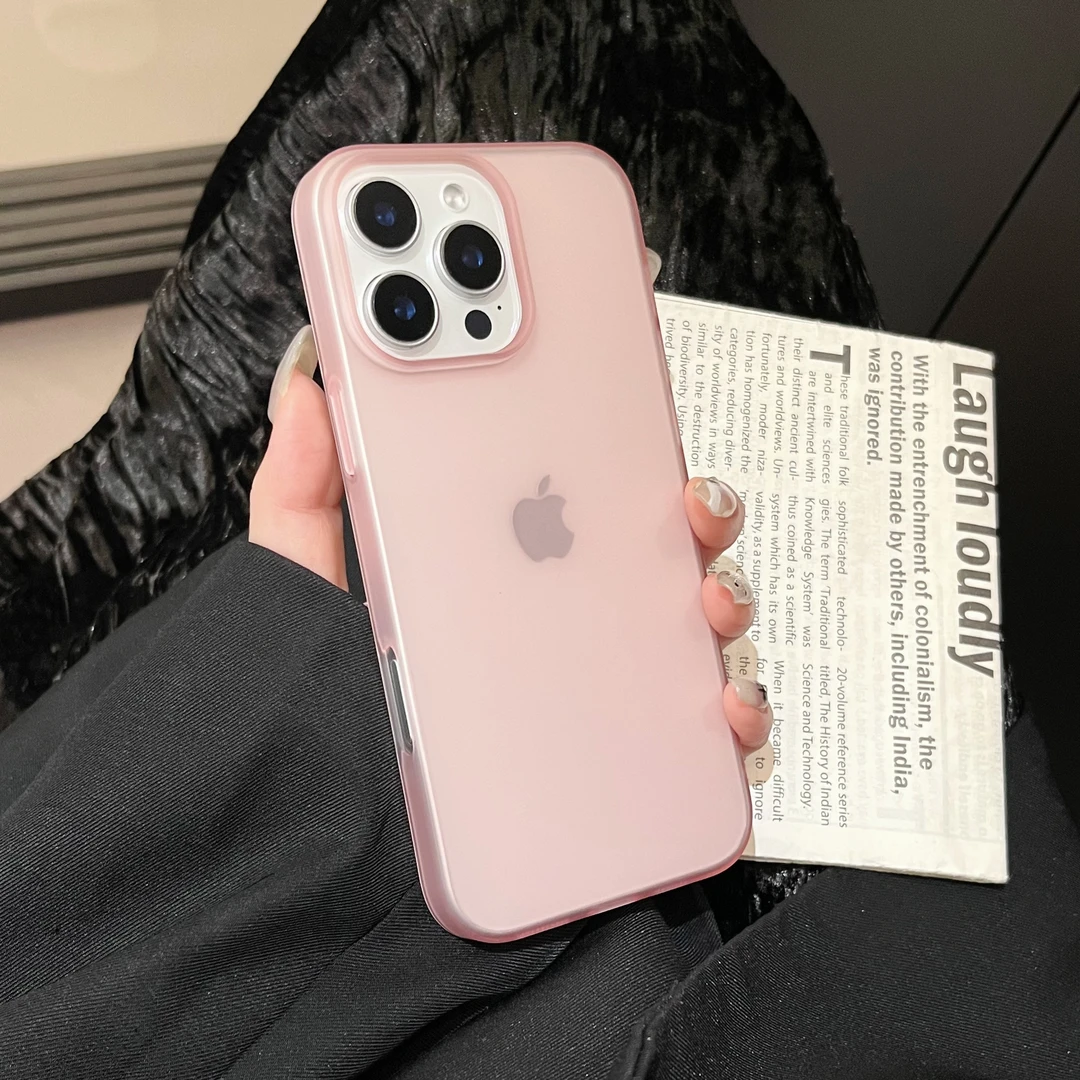 适用于苹果16冰雾磨砂软壳iPhone15新款简约超薄14防摔12保护套11