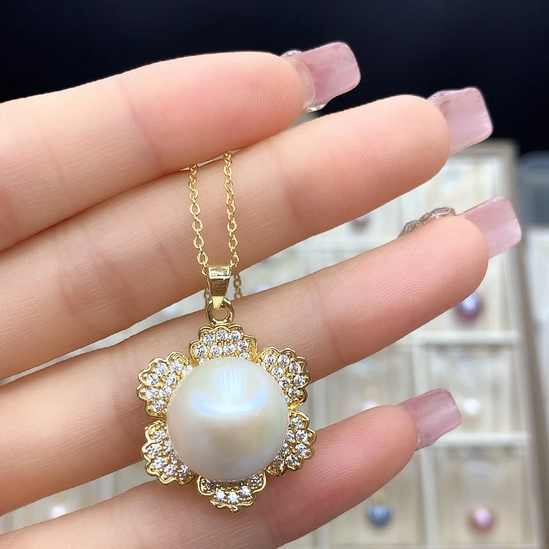 淡水珍珠颈饰合金