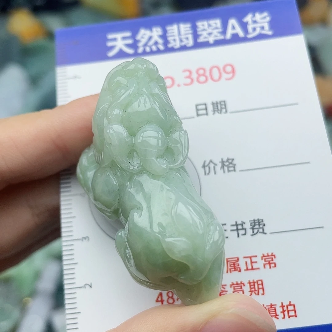 翡翠未镶嵌挂件3809