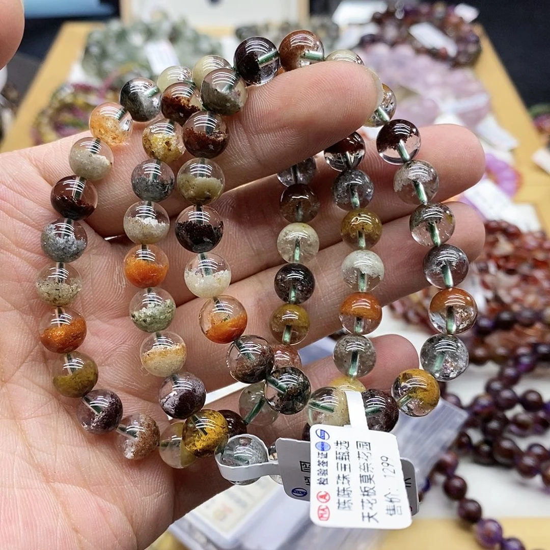 水晶手链未镶嵌多样性发货发一条