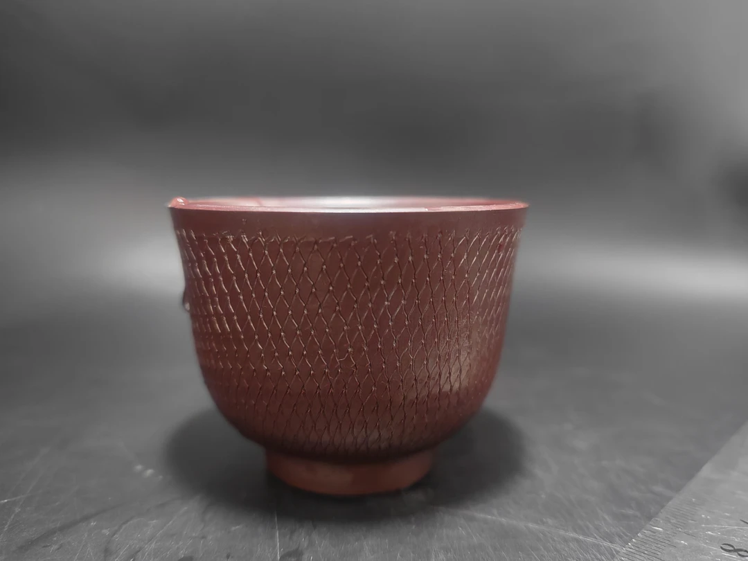 川水作朱泥陶瓷茶杯01/20