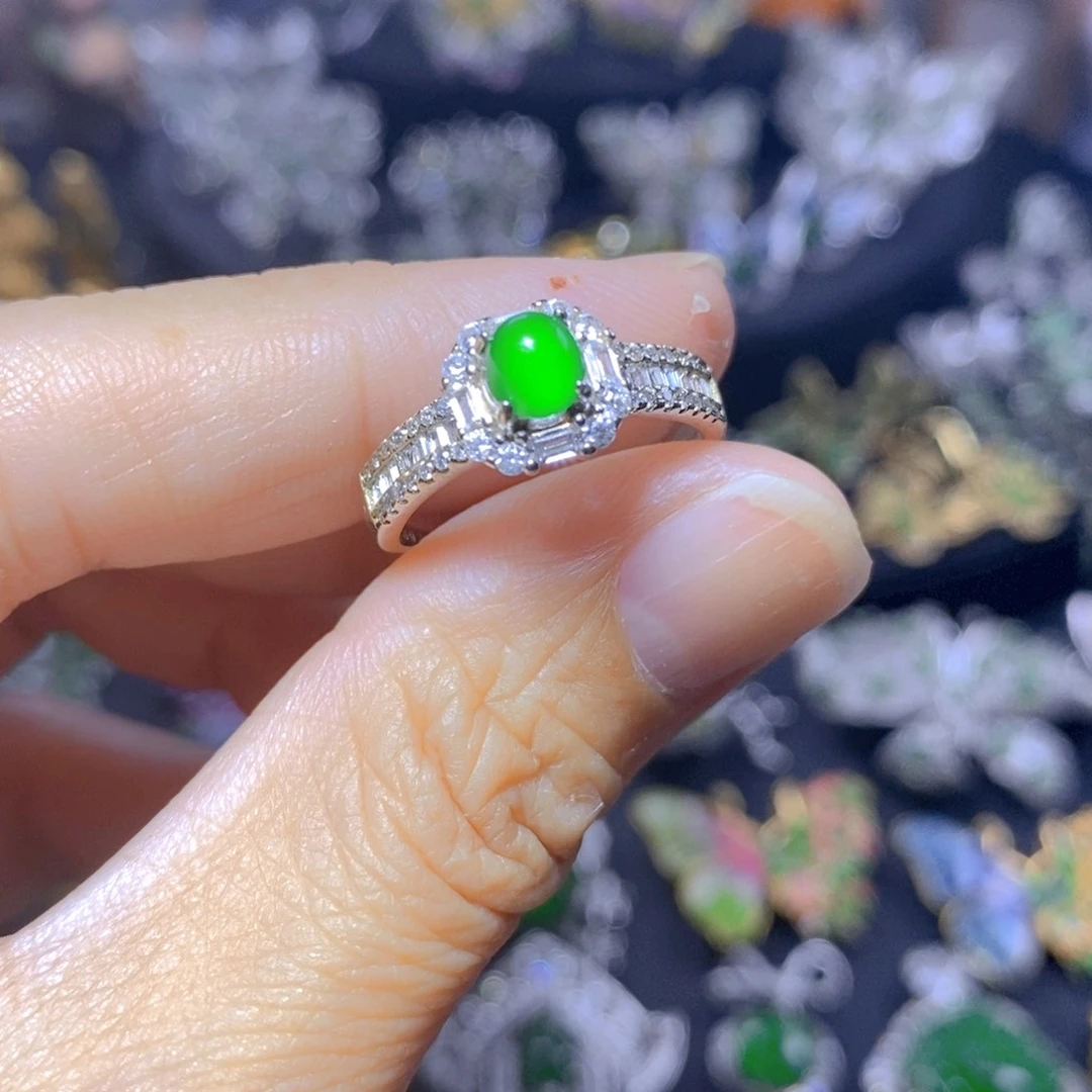 翡翠合金吊坠(不含链)天然翡翠