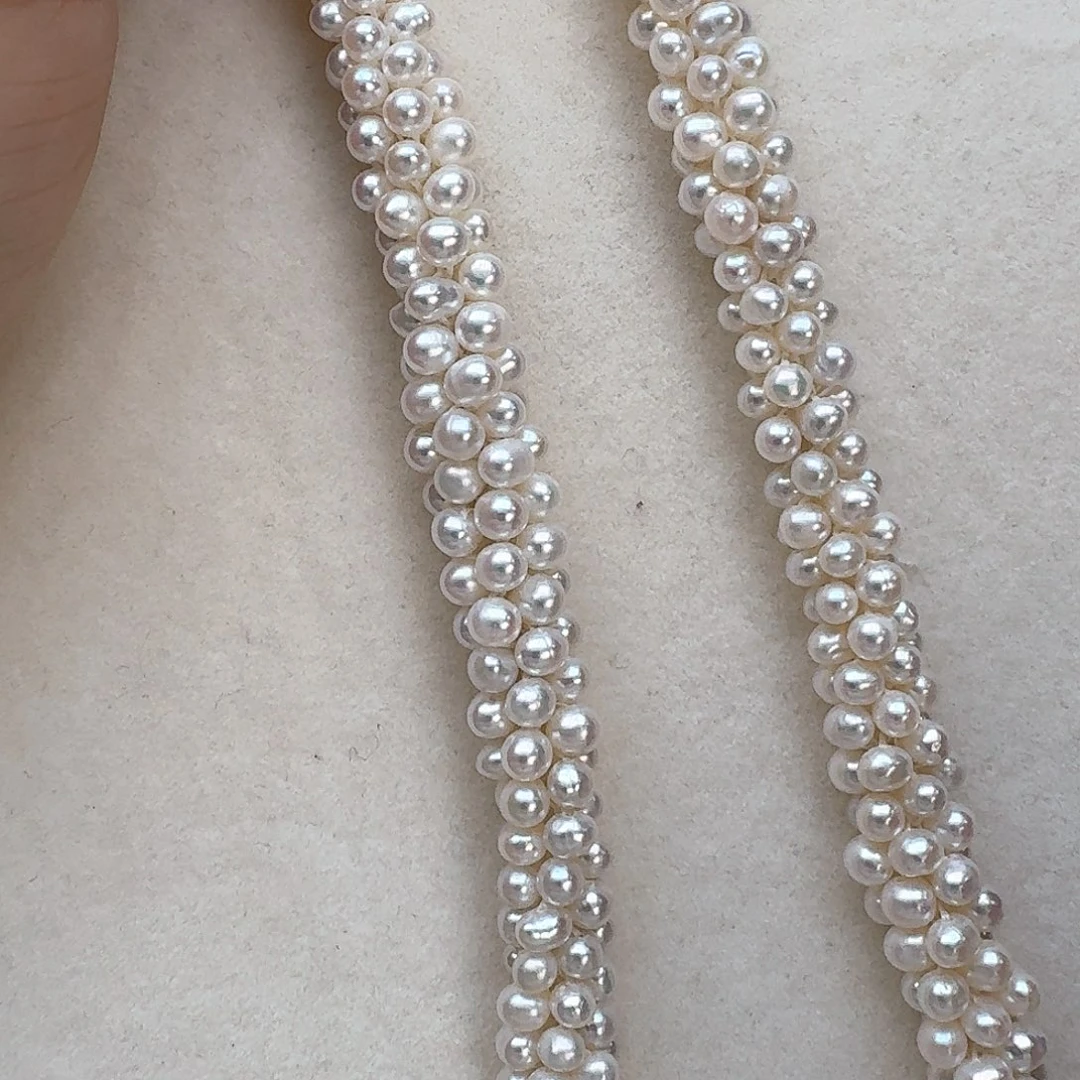 颈饰银S925镶嵌淡水珍珠