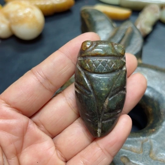 吊坠白玉菩提把件