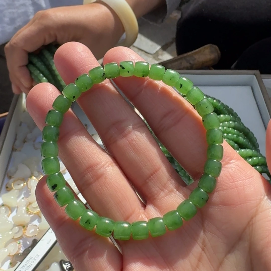 和田玉颈饰未镶嵌碧玉手串TZ多样性拍一发一