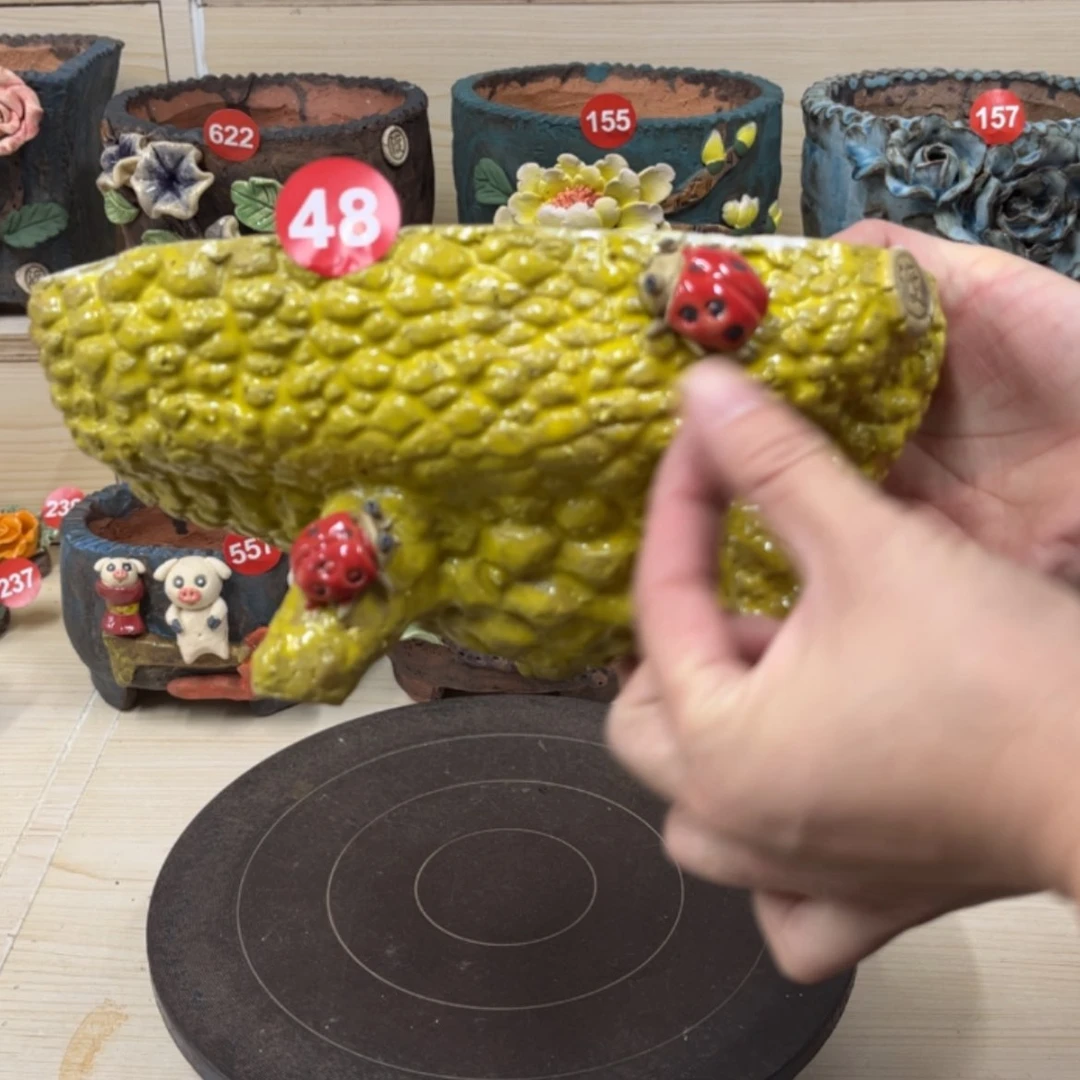 【闪购商品】紫砂花盆48号福利内口20.5×10外高11
