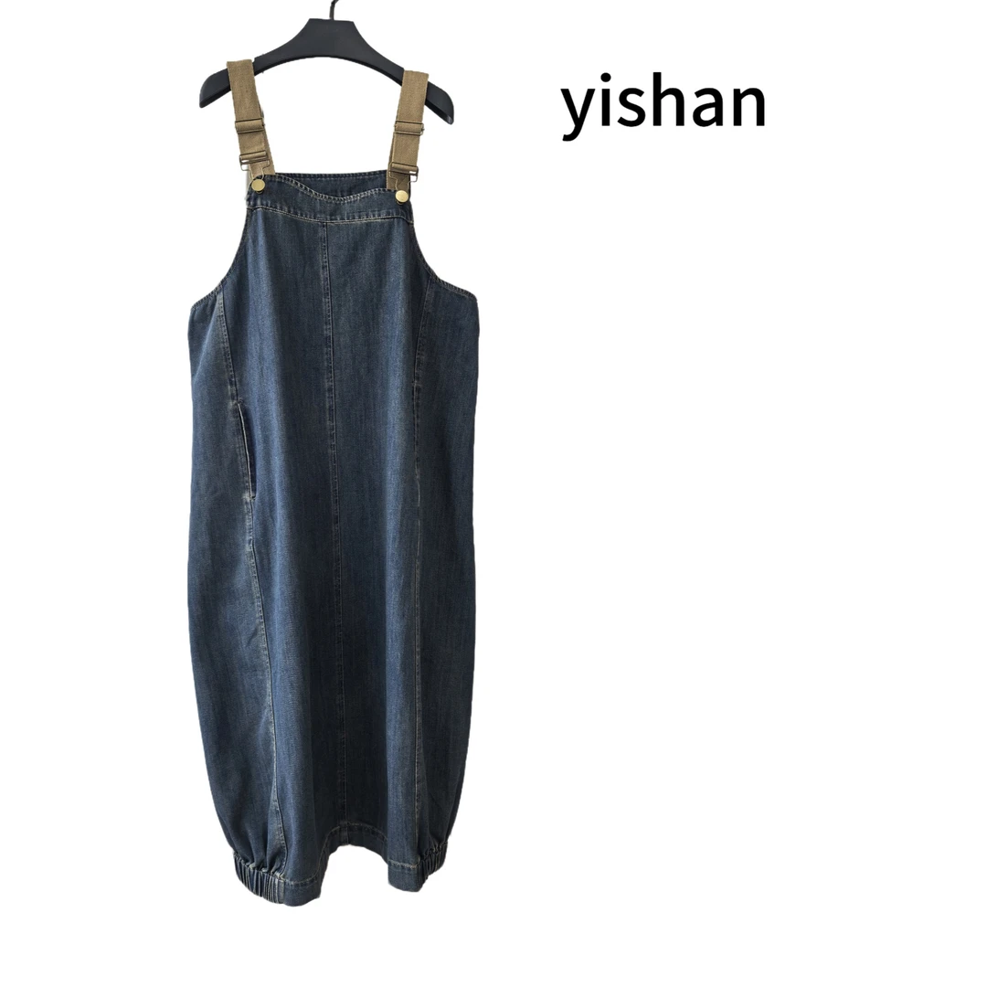牛仔背带长裙显瘦直筒时尚休闲百搭春季减龄宽松秋季复古