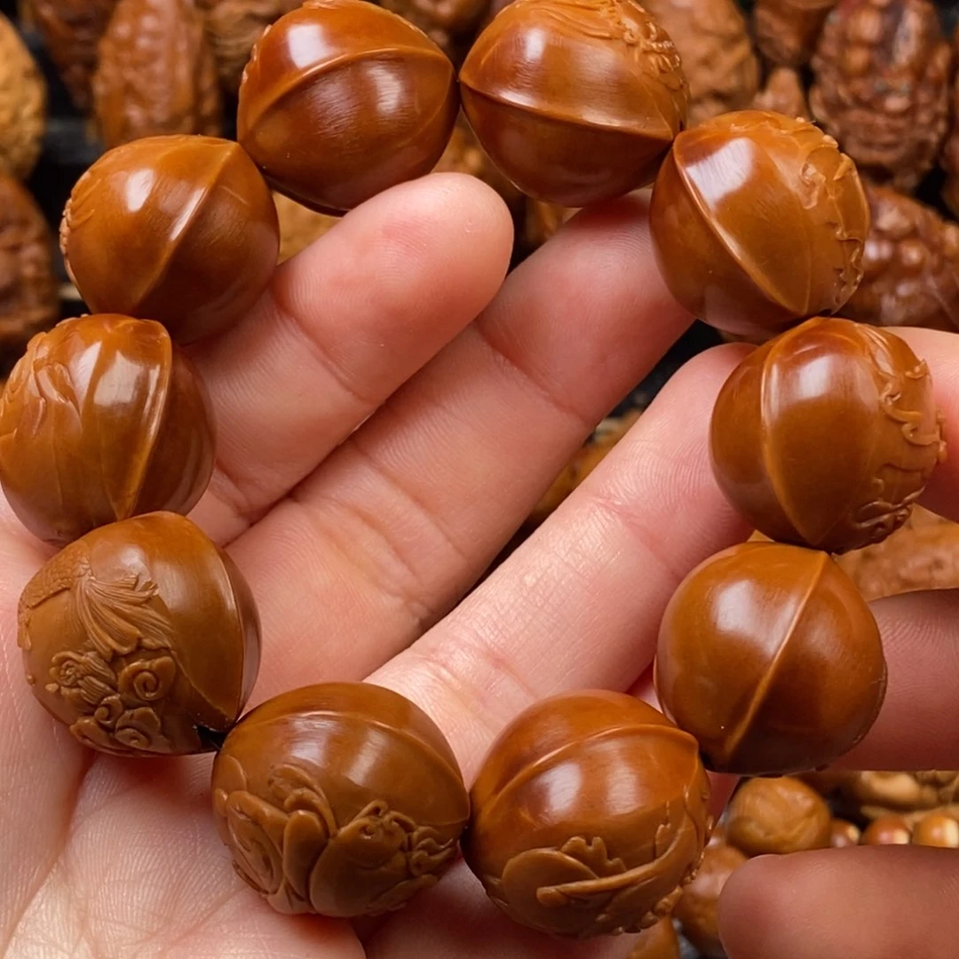 橄榄核手串/手链2.1铁核鲨鱼背 瑞兽无相佛手串