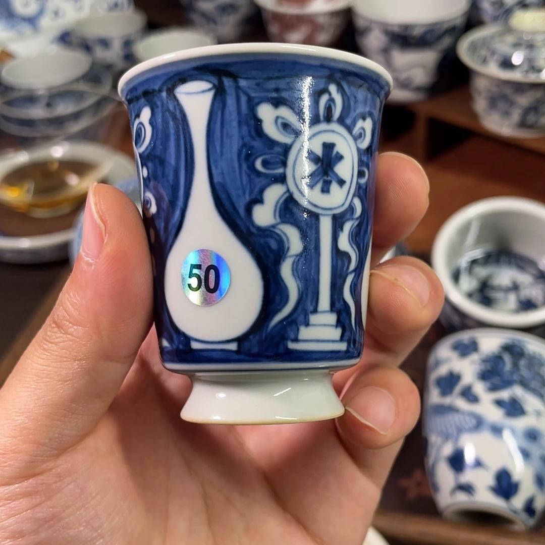 景德镇纯手工手绘闻香杯50