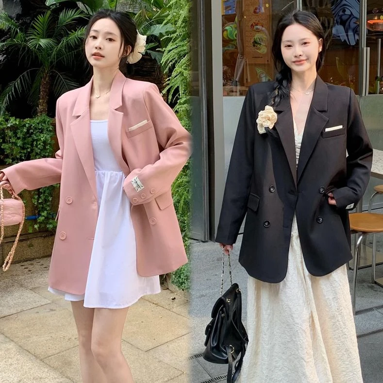 包包专属大码春季新款多巴胺时髦洋气宽松西装外套5001