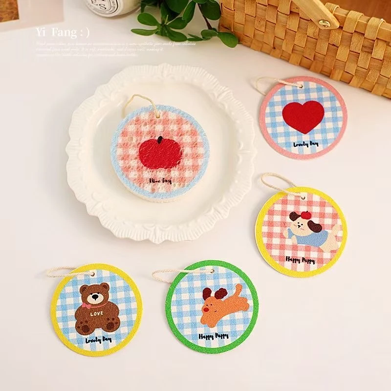 木浆棉海绵擦马卡龙撞色洗碗擦不沾油压缩洗碗海棉刷碗神器洗洁精