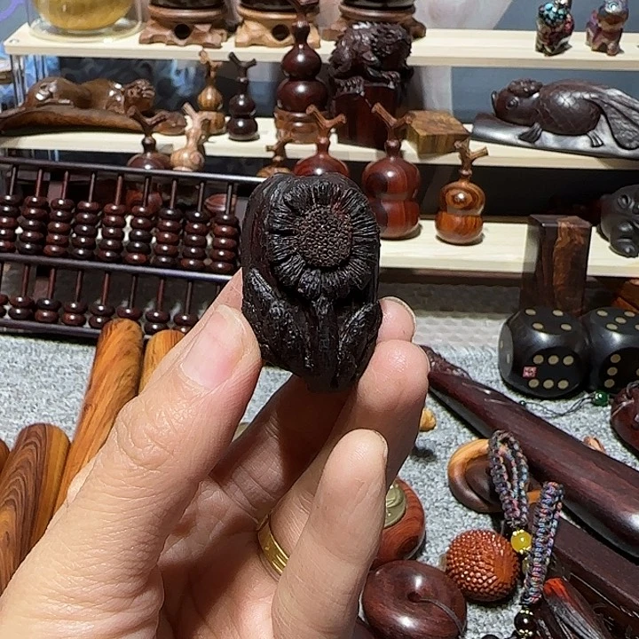 木辰***ଓ印度小叶紫檀纯手工雕刻