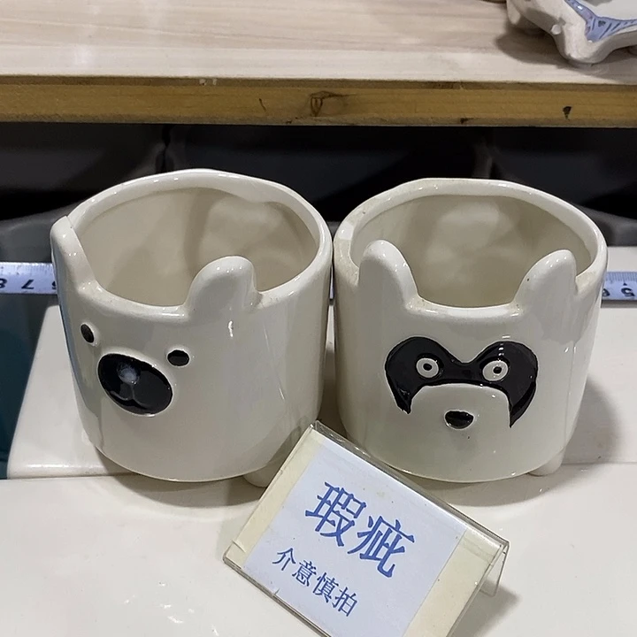 紫砂花盆多肉瑕疵盆有孔。