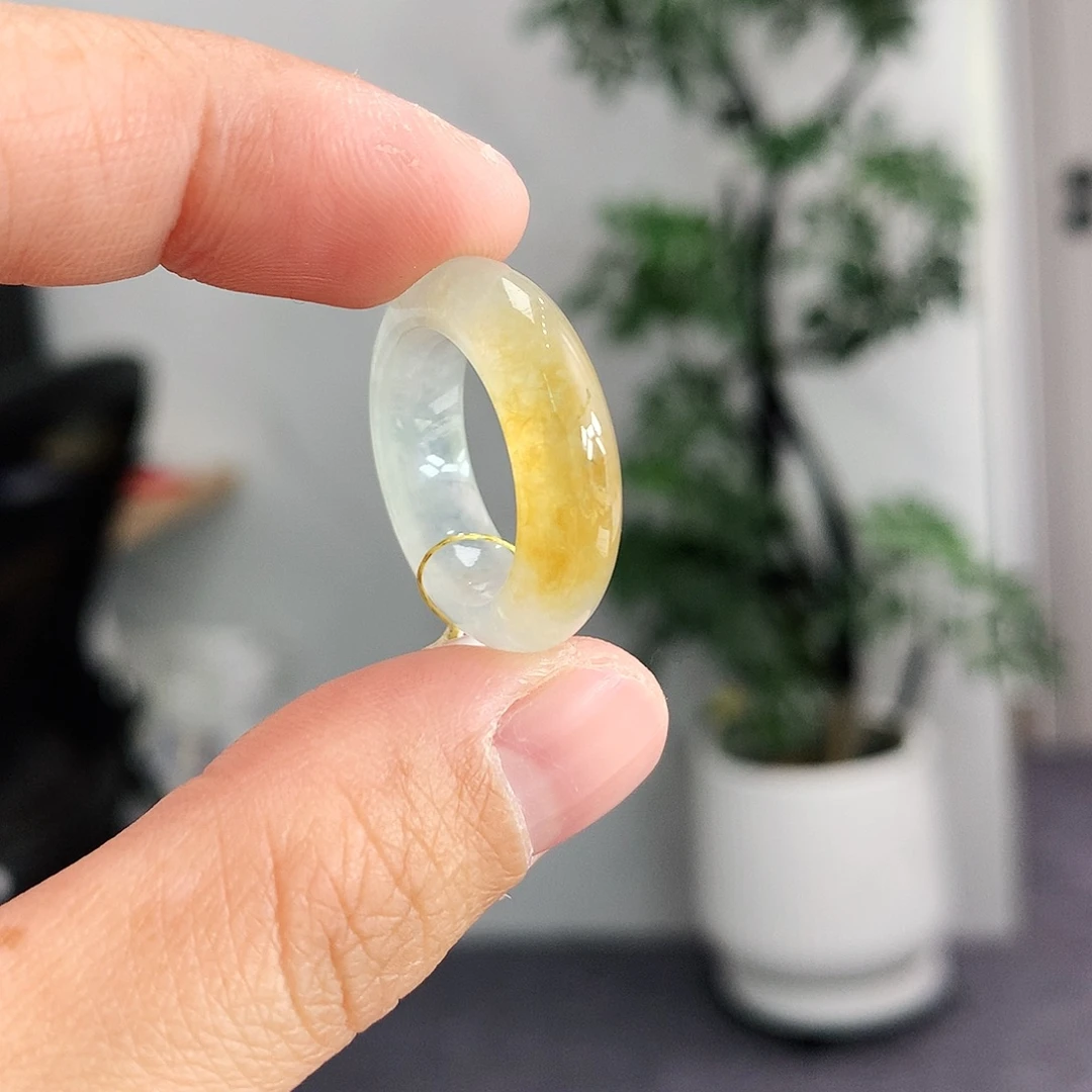 翡翠未镶嵌戒指10-11