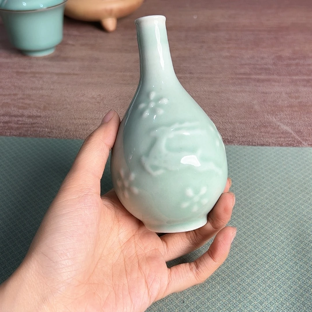 龙泉云间青瓷小米茶器