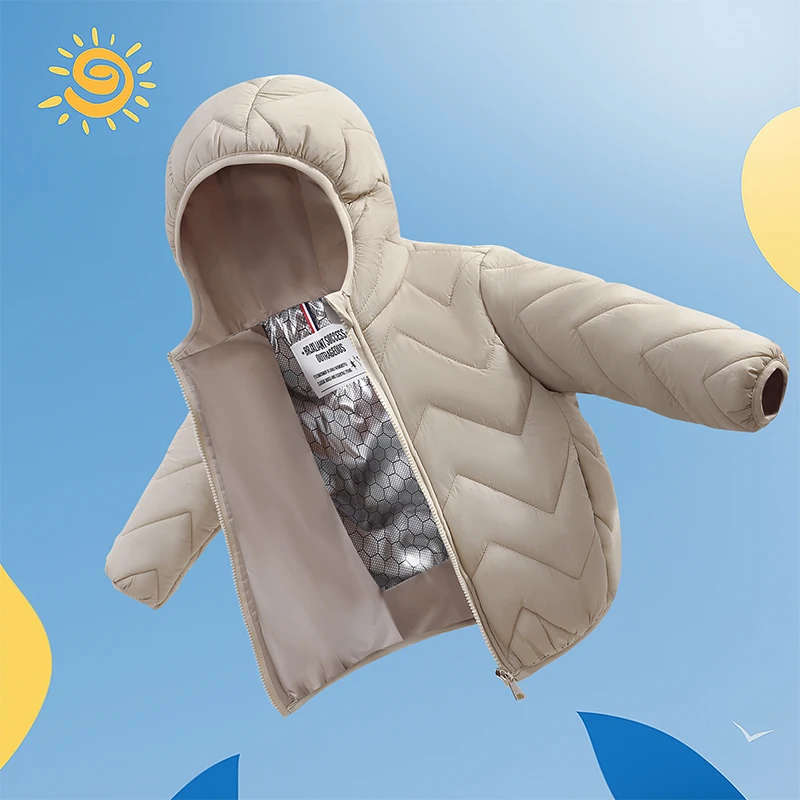儿童棉服外套中大男童棉衣服男女童连帽棉袄小宝宝保暖轻薄款秋冬