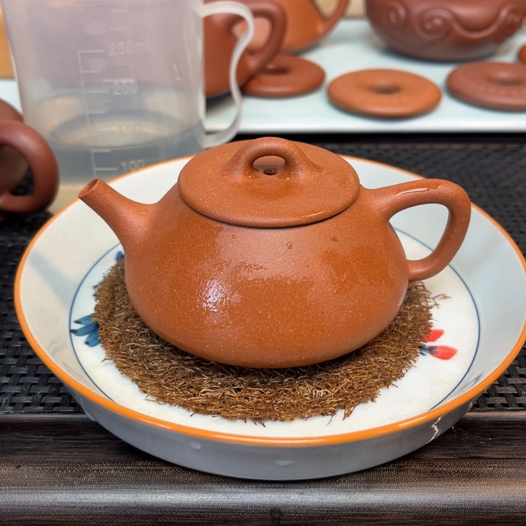 ****〓茶壶紫砂平盖石瓢