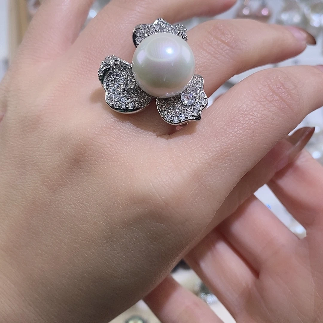 戒指未镶嵌淡水珍珠w14.8