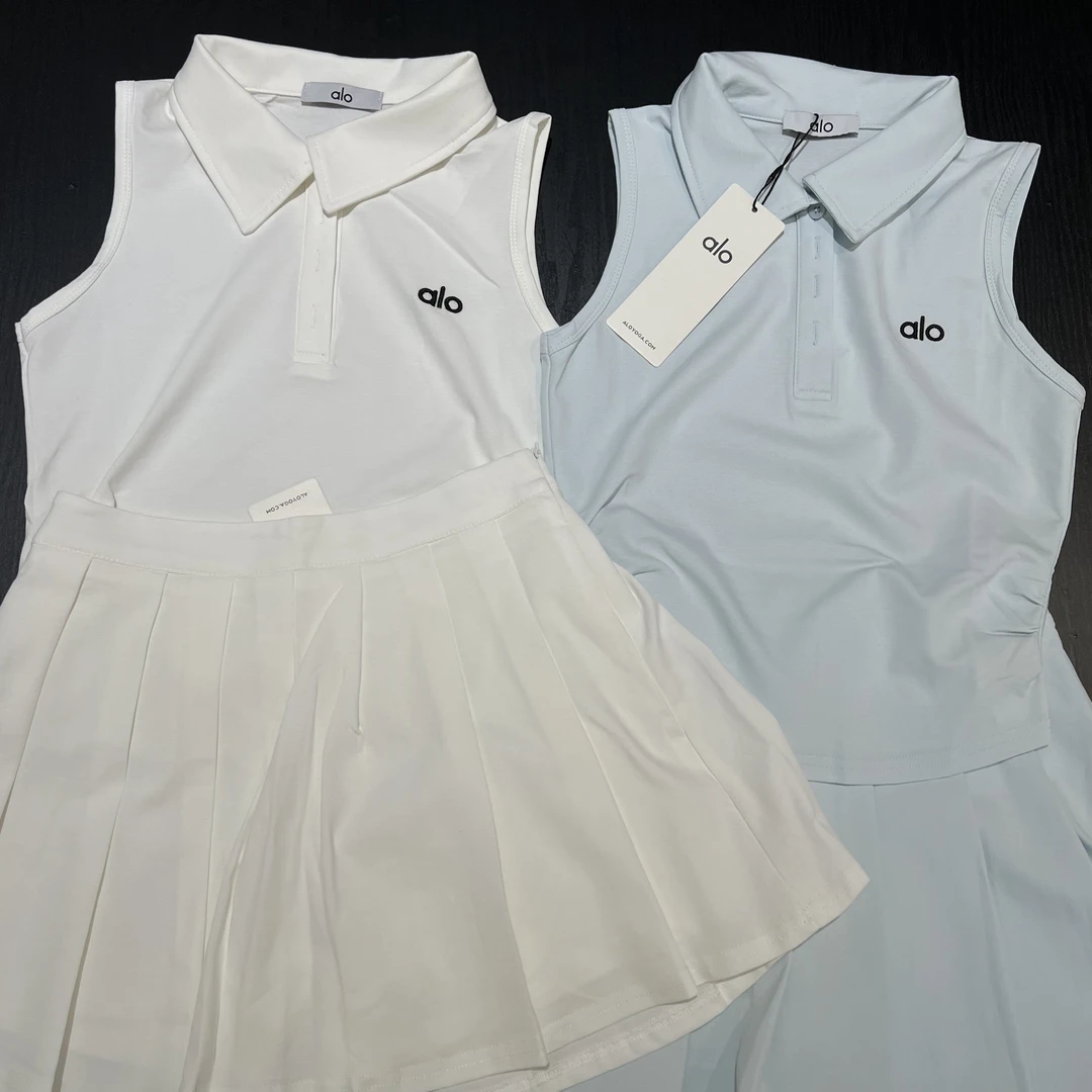 时尚套装翻领百搭polo时尚百褶套装短裙针织夏款夏季