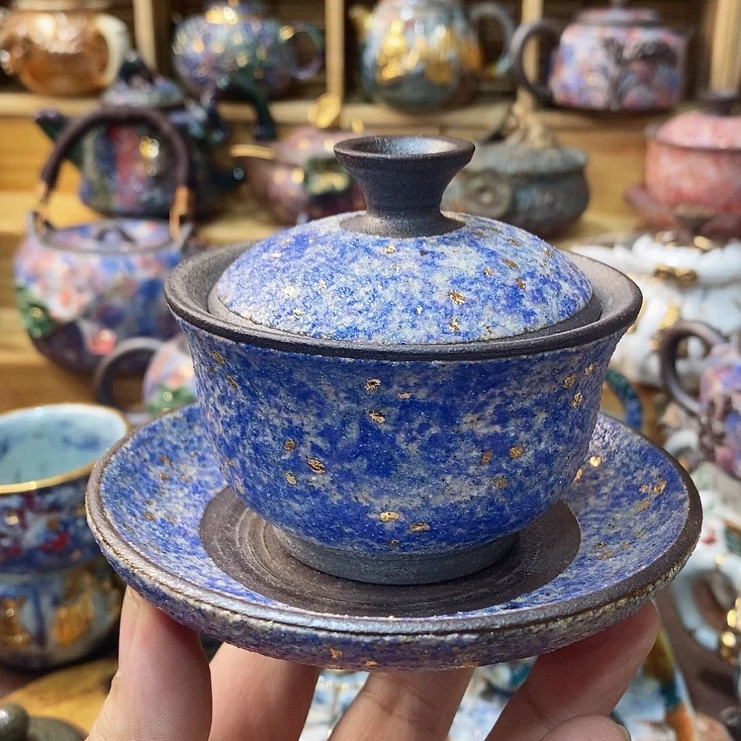 粗陶志野柴柴茶器