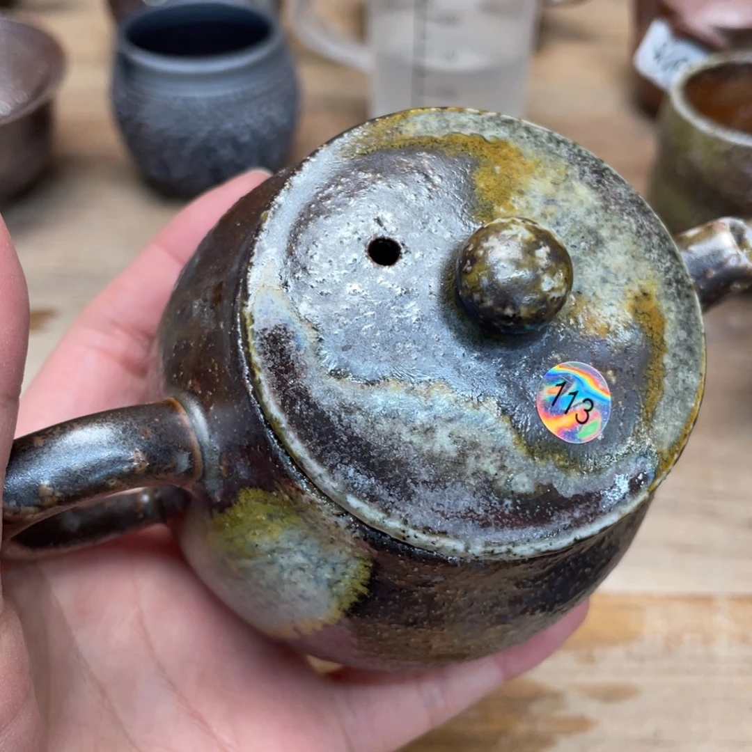 陶纯手工柴烧茶壶茶具