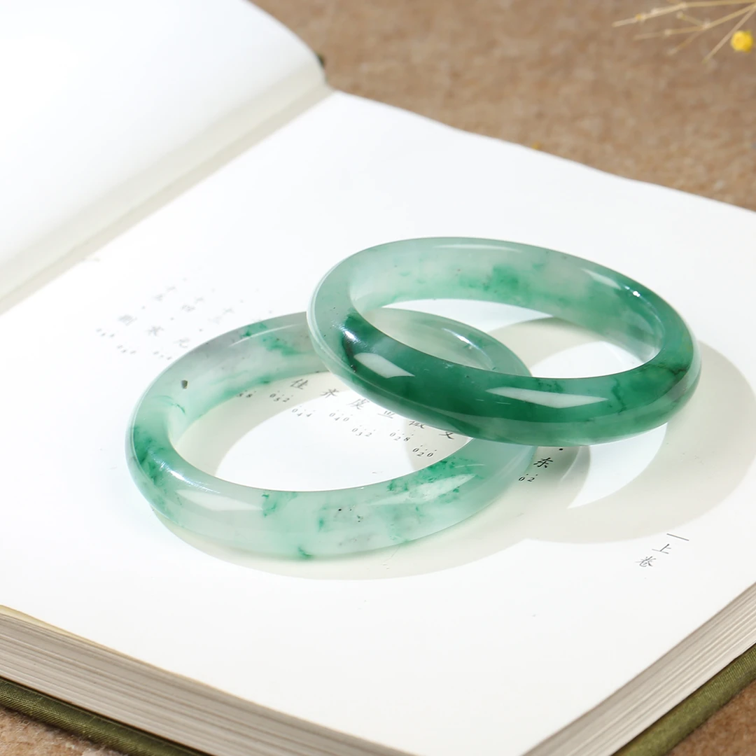 【麦子家族秋季特惠】独龙玉手镯玉镯优雅百搭多样性发1 D1162