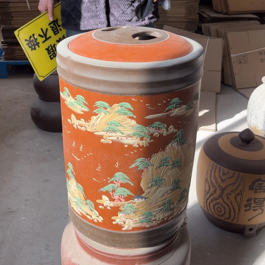 紫砂茶叶罐23 饼茶叶罐