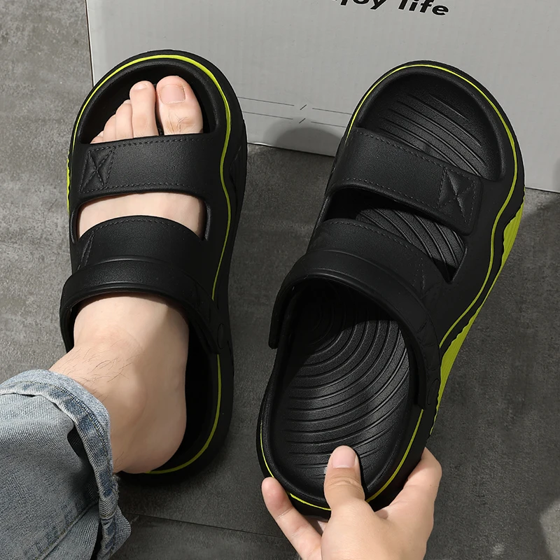 运动凉鞋男款夏季外穿防滑不臭脚厚底两用凉拖鞋男士司机开车沙滩