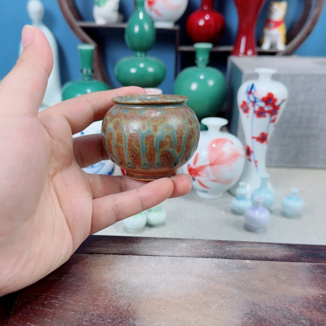 陶瓷手工小花器摆件