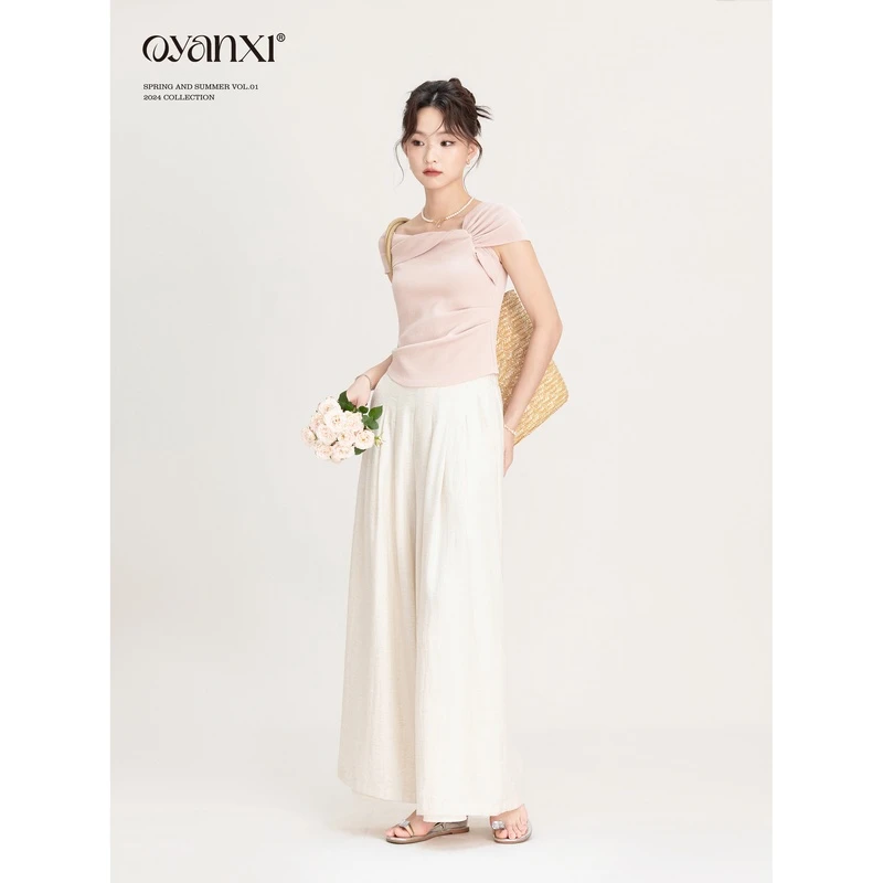 【OYANXI！清清！】粉雾清晨休闲裤YT-227740
