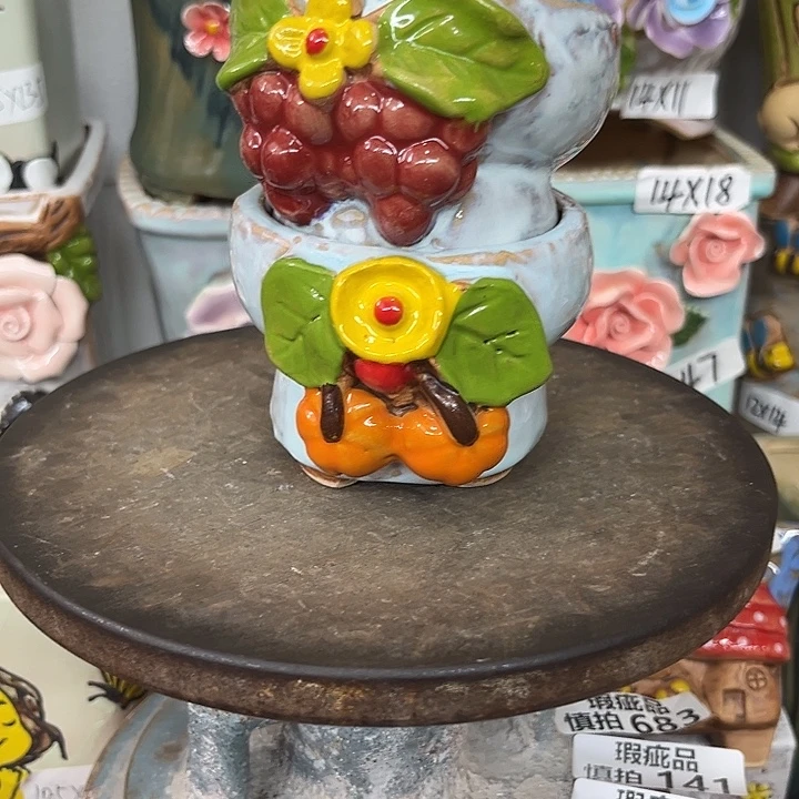 紫砂花盆粗陶材质多肉花盆