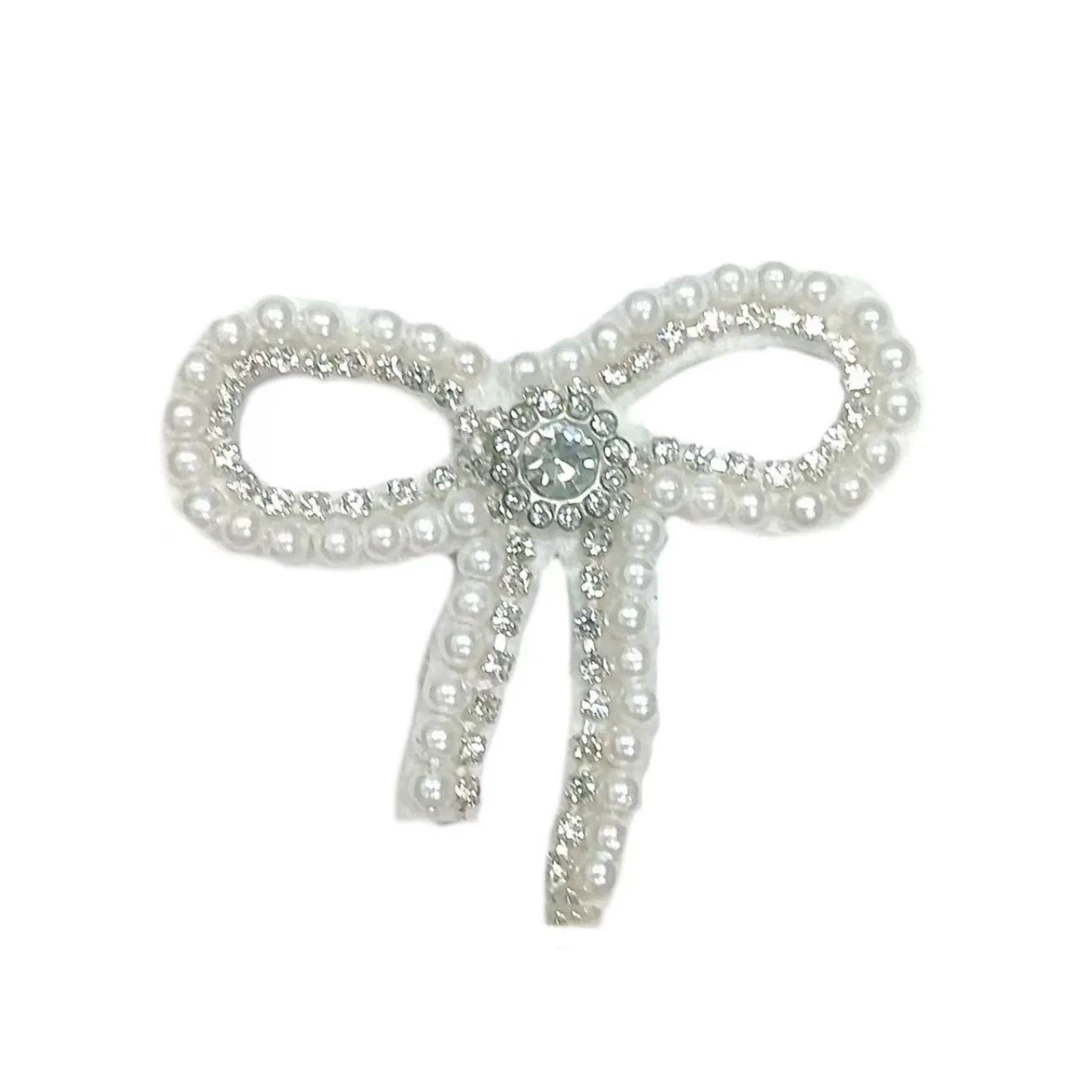 铜合金胸针 蝴蝶结胸针女感高端气质珍珠大衣胸花毛衣配饰品