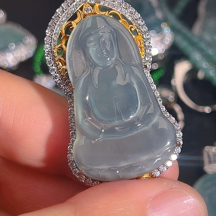 翡翠颈饰未镶嵌6667788888,